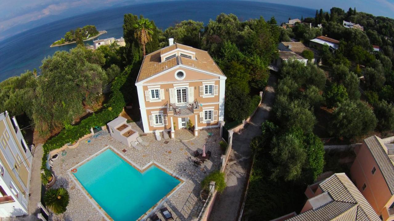 Durrell Corfu Strawberry-Pink Villa Perama  Exterior foto