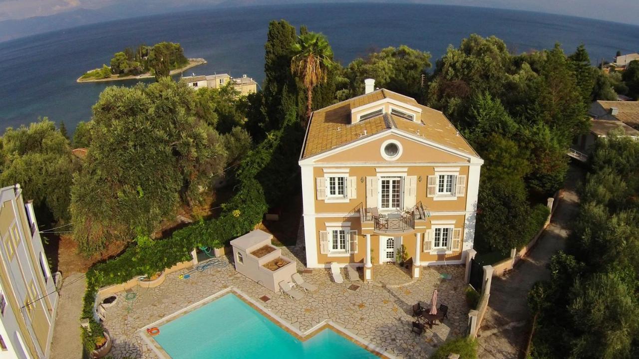 Durrell Corfu Strawberry-Pink Villa Perama  Exterior foto